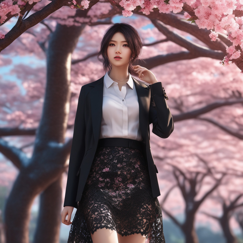 spring, Japanese, cherry blossom, flower, beautiful girl