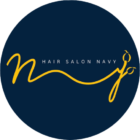 hair salon navy, logo