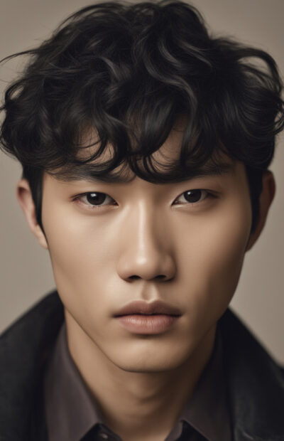 asian-young-man-model-diamond-face-shape-chubby-lips-and-fringe--black-wavy-hair-close-up-portrai